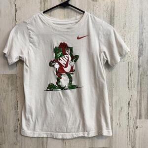 Nike The Nike Tee Holiday White Graphic T-Shirt Size M